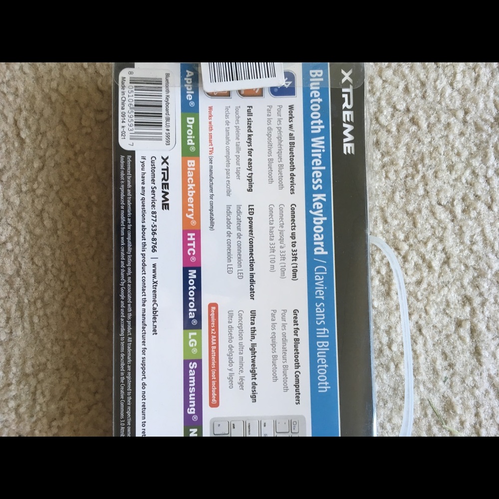 Bluetooth Wireless Keyboard - Picture 3 of 6